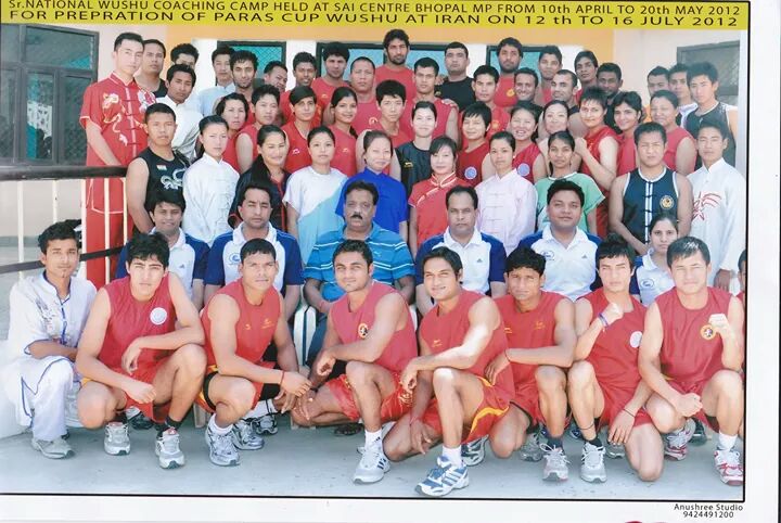 Navneet with wushu team 2011